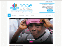 Tablet Screenshot of hopeforthenations.com